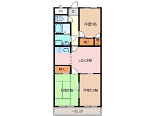 伊勢松本駅 徒歩7分 5階の物件間取画像